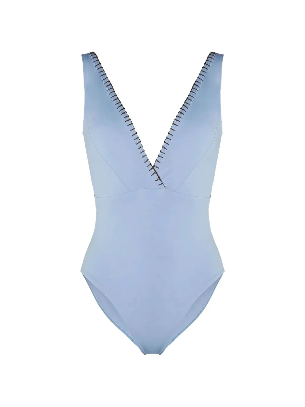 KIÓHNE Elianne hand-embroidered swimsuit - Blu