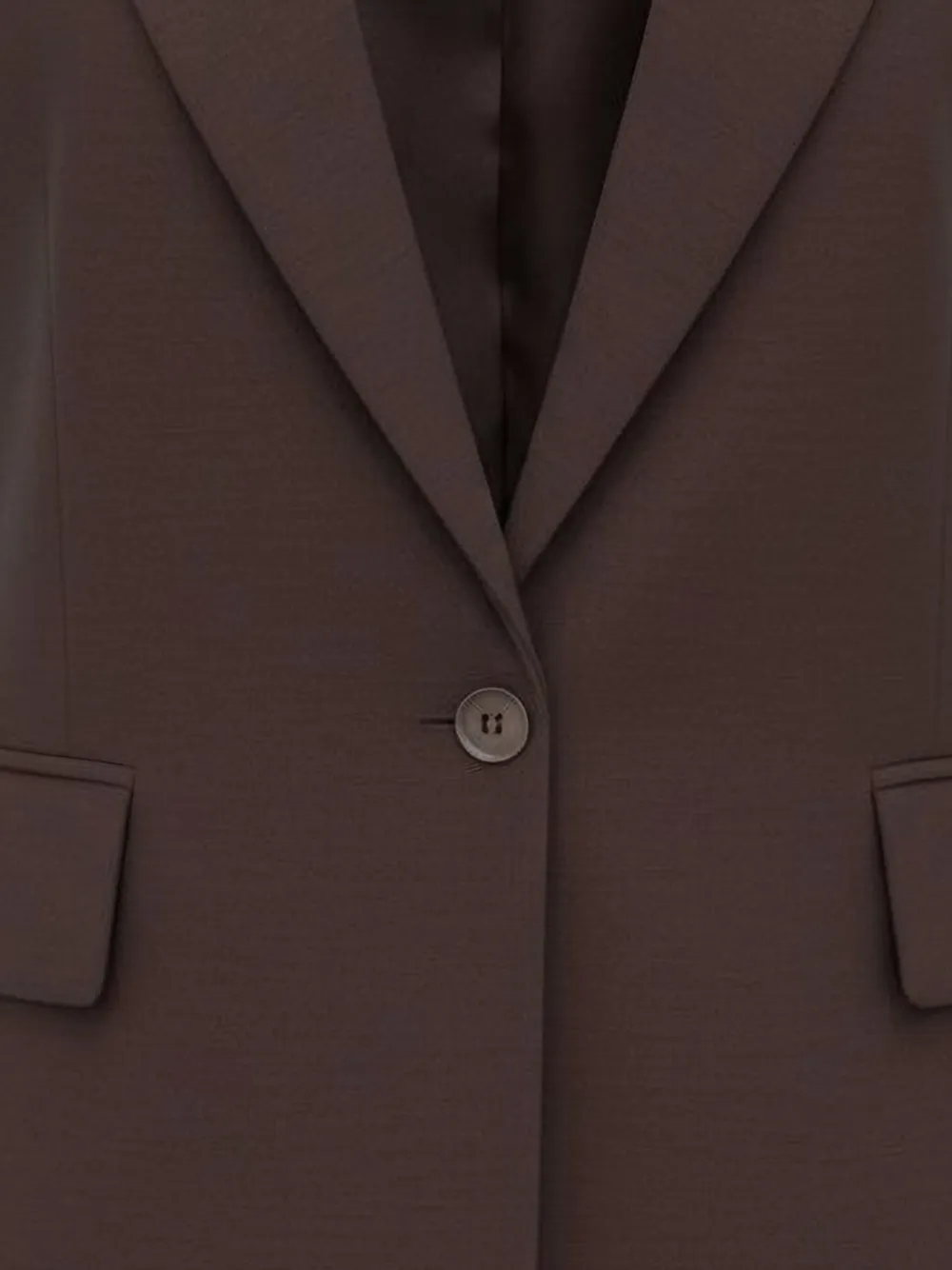 Black Label Gilet met enkele rij knopen en puntige revers Bruin