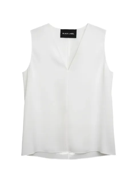 Black Label relaxed fit sleeveless top