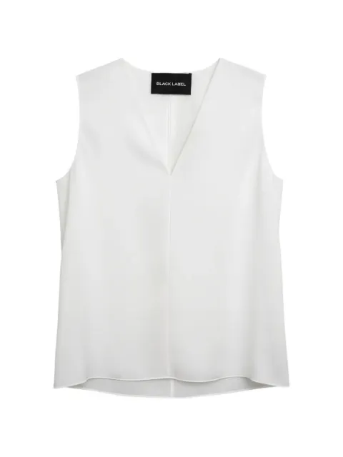 Black Label relaxed fit sleeveless top