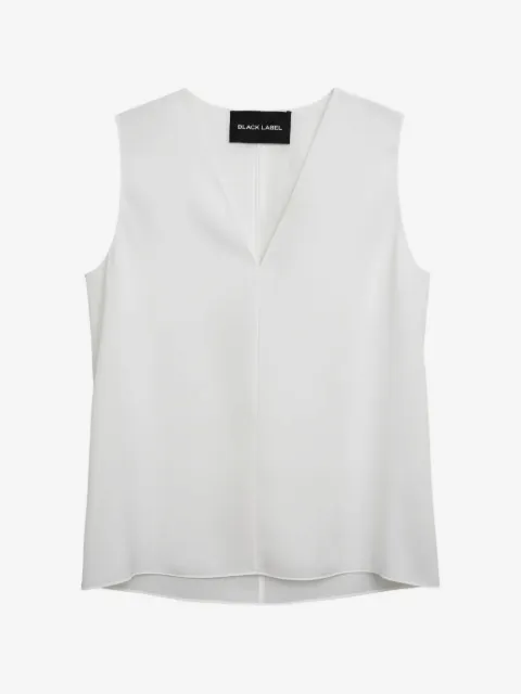 Black Label relaxed fit sleeveless top