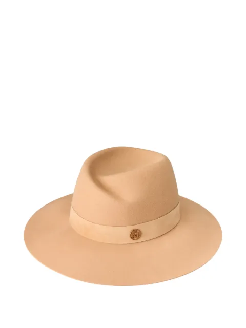 Maison Michel sombrero Virginie con placa del logo