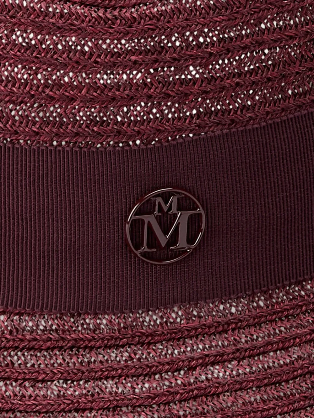 Maison Michel Virginie geweven fedora hoed Rood