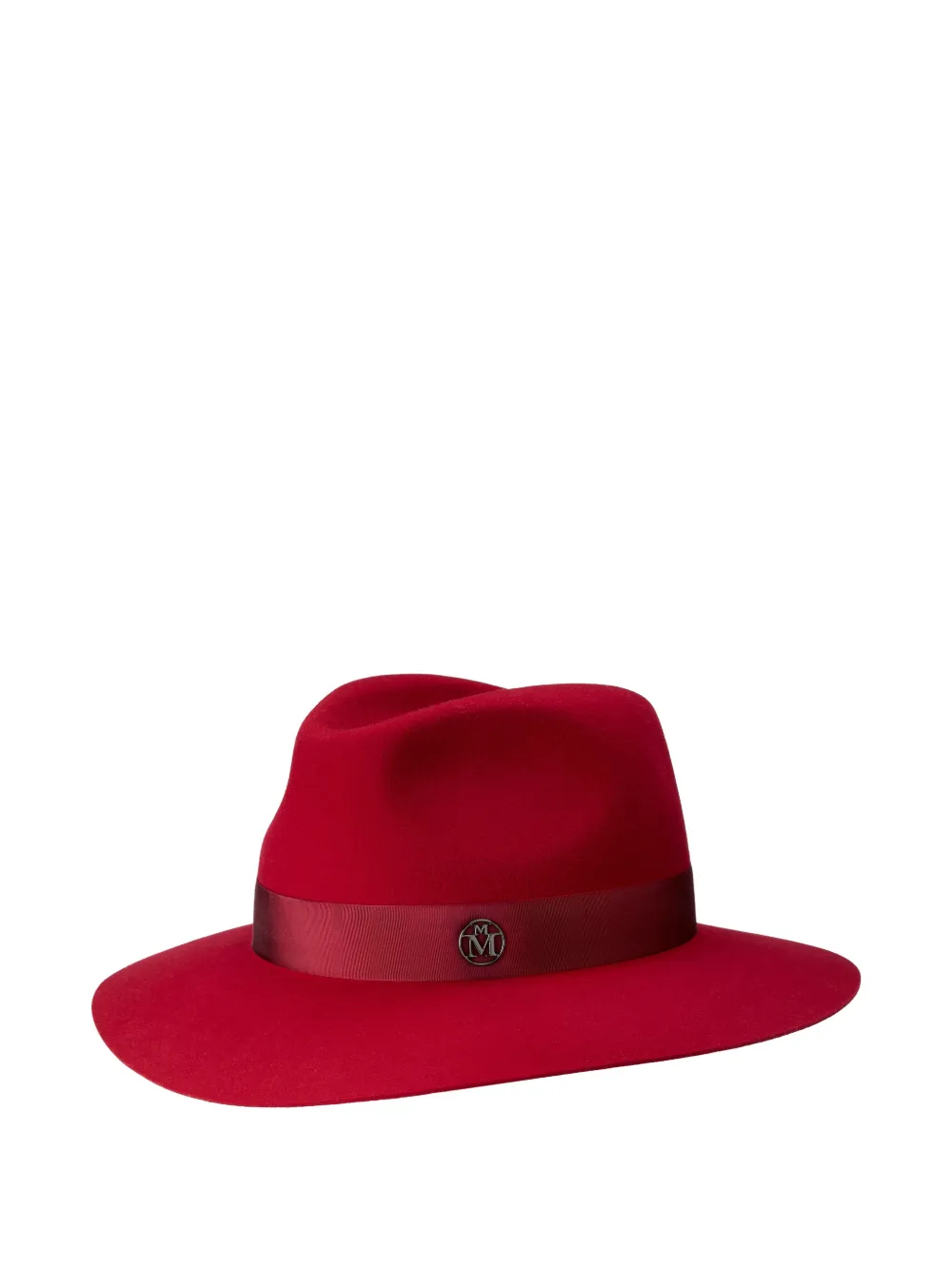 Maison Michel Henrietta Fedora mit Logo - Rot