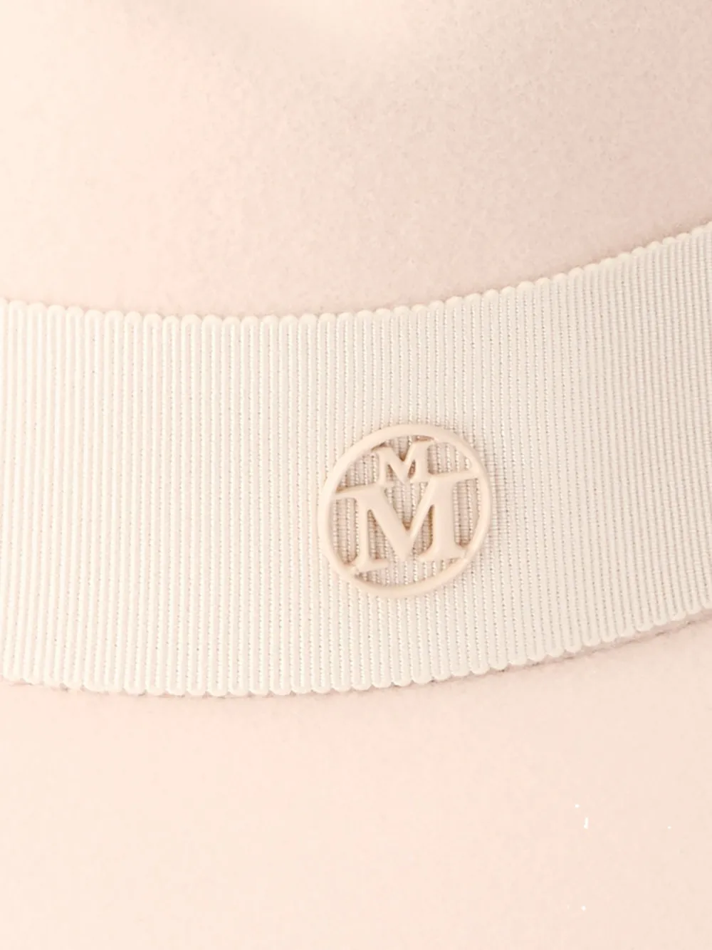 Maison Michel Virginie fedora hoed met grosgrain afwerking Roze