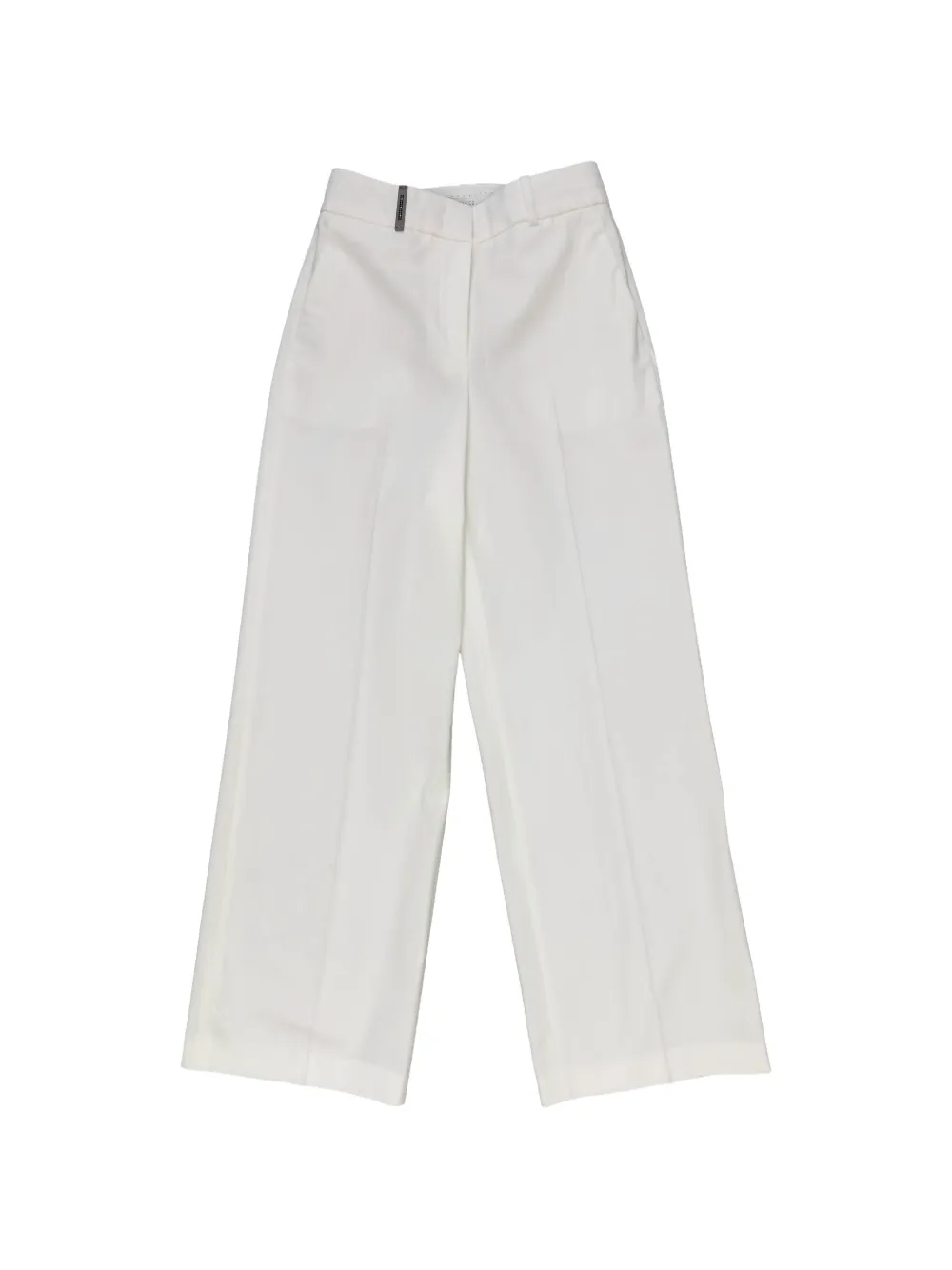 Peserico Pantaloni a gamba ampia - Bianco