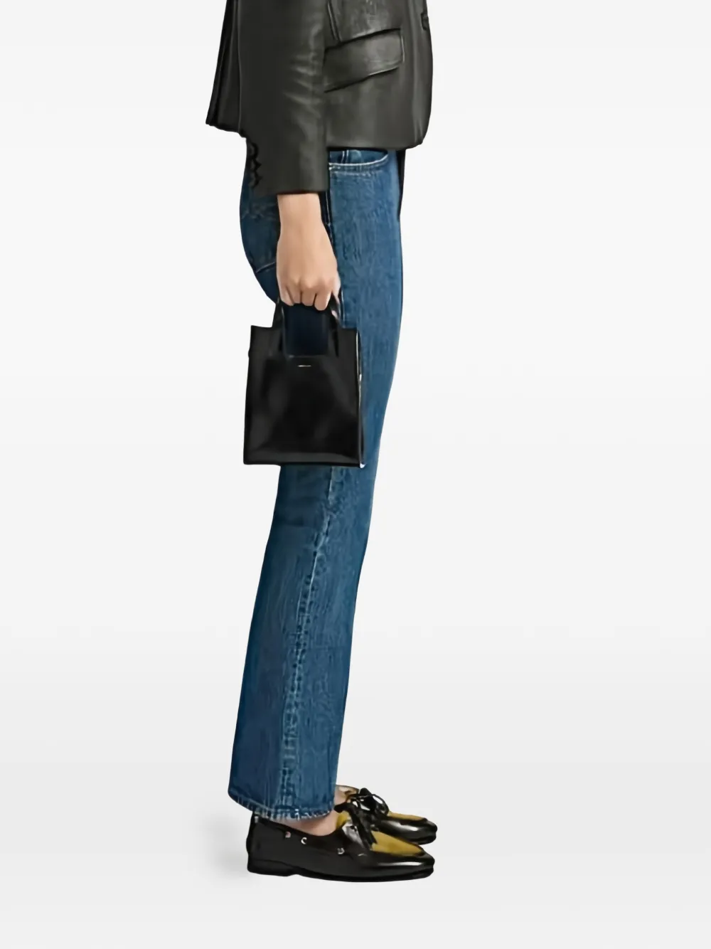 Bally Kleine Easy leren shopper Zwart