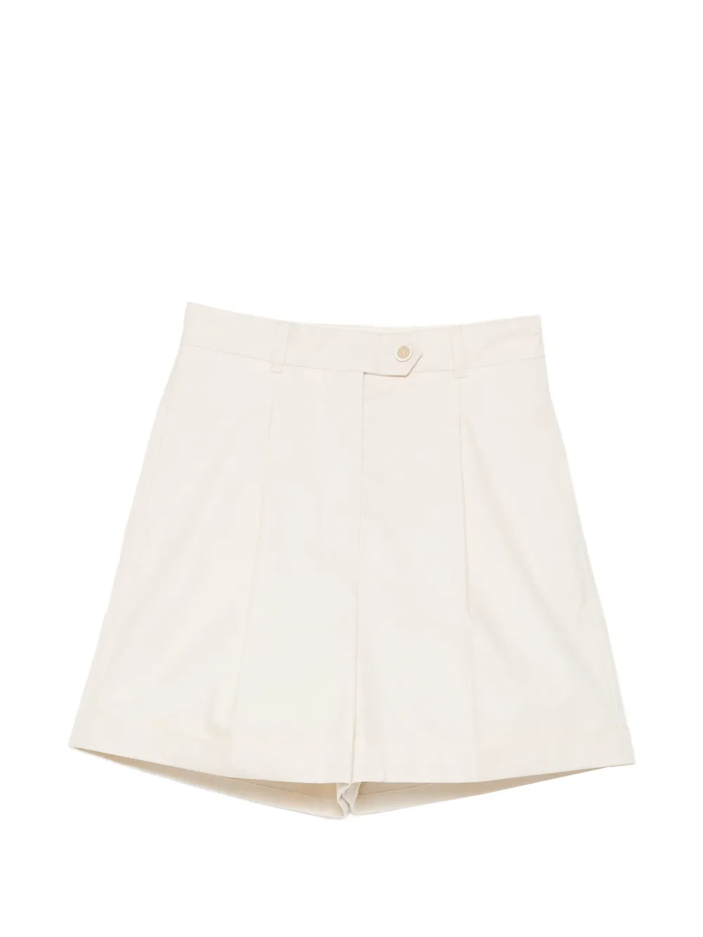 Bally pleated turn-up shorts - Nude