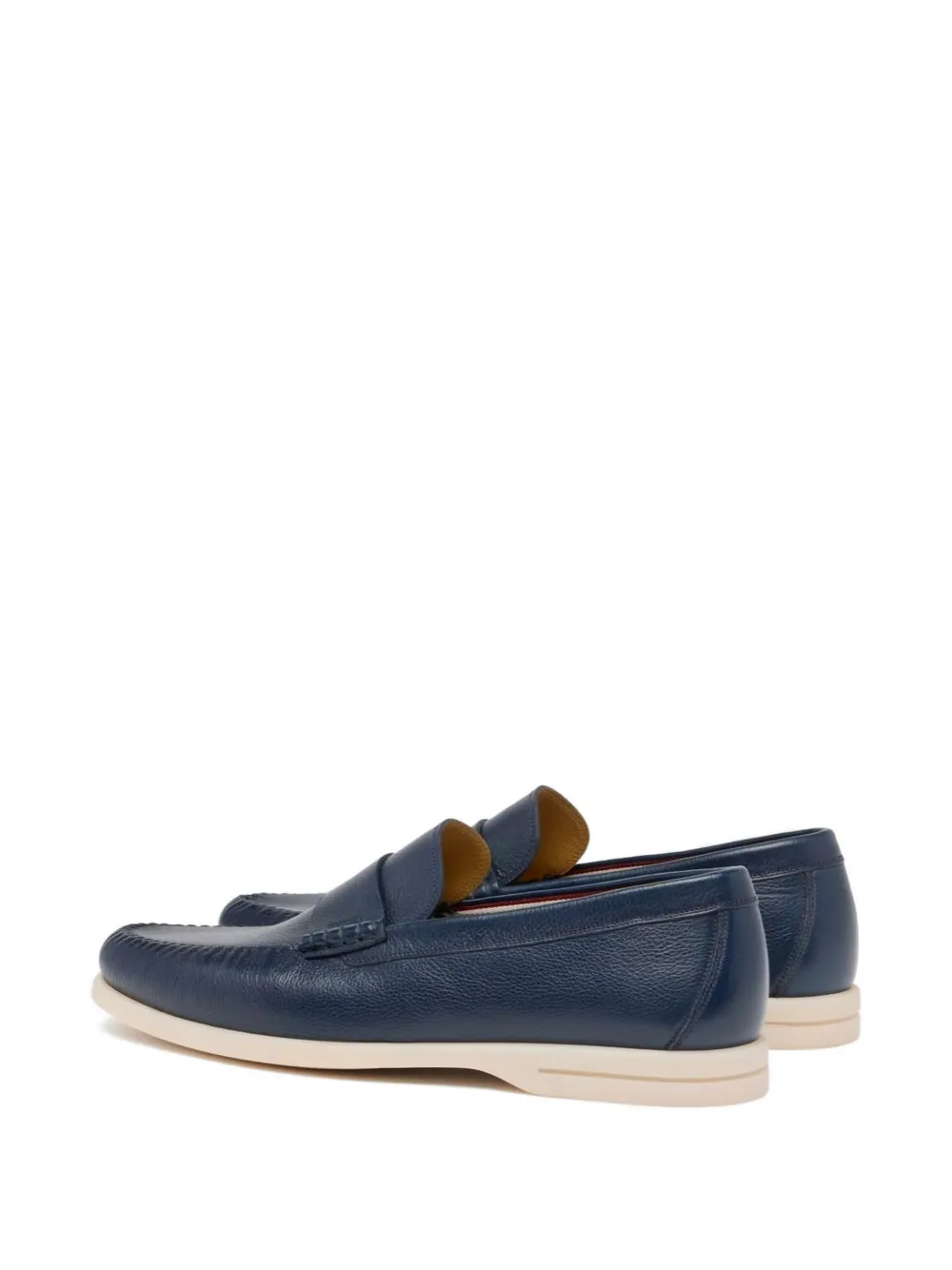 Bally Loafers van bewerkt leer Blauw