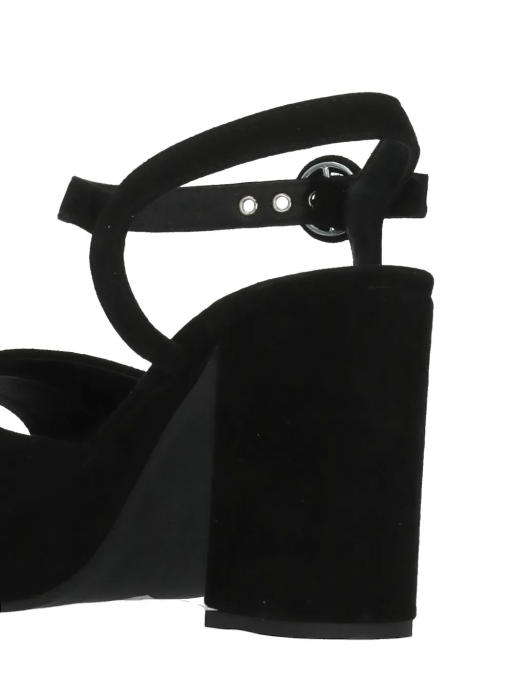 Julie Dee buckle-fastening platform sandals Zwart