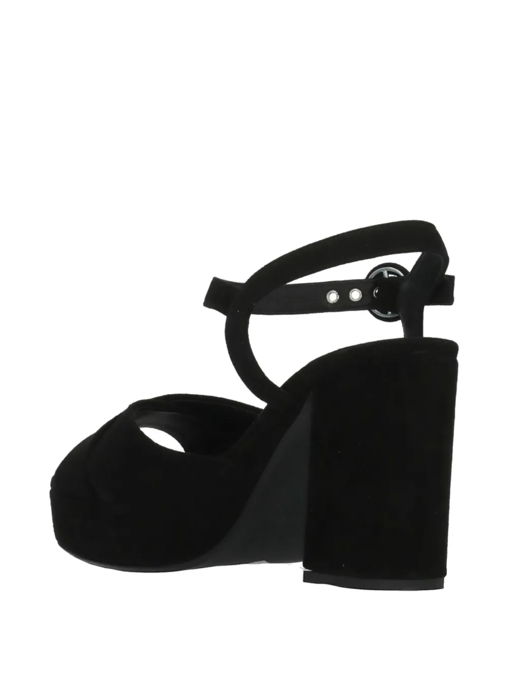 Julie Dee buckle-fastening platform sandals Zwart
