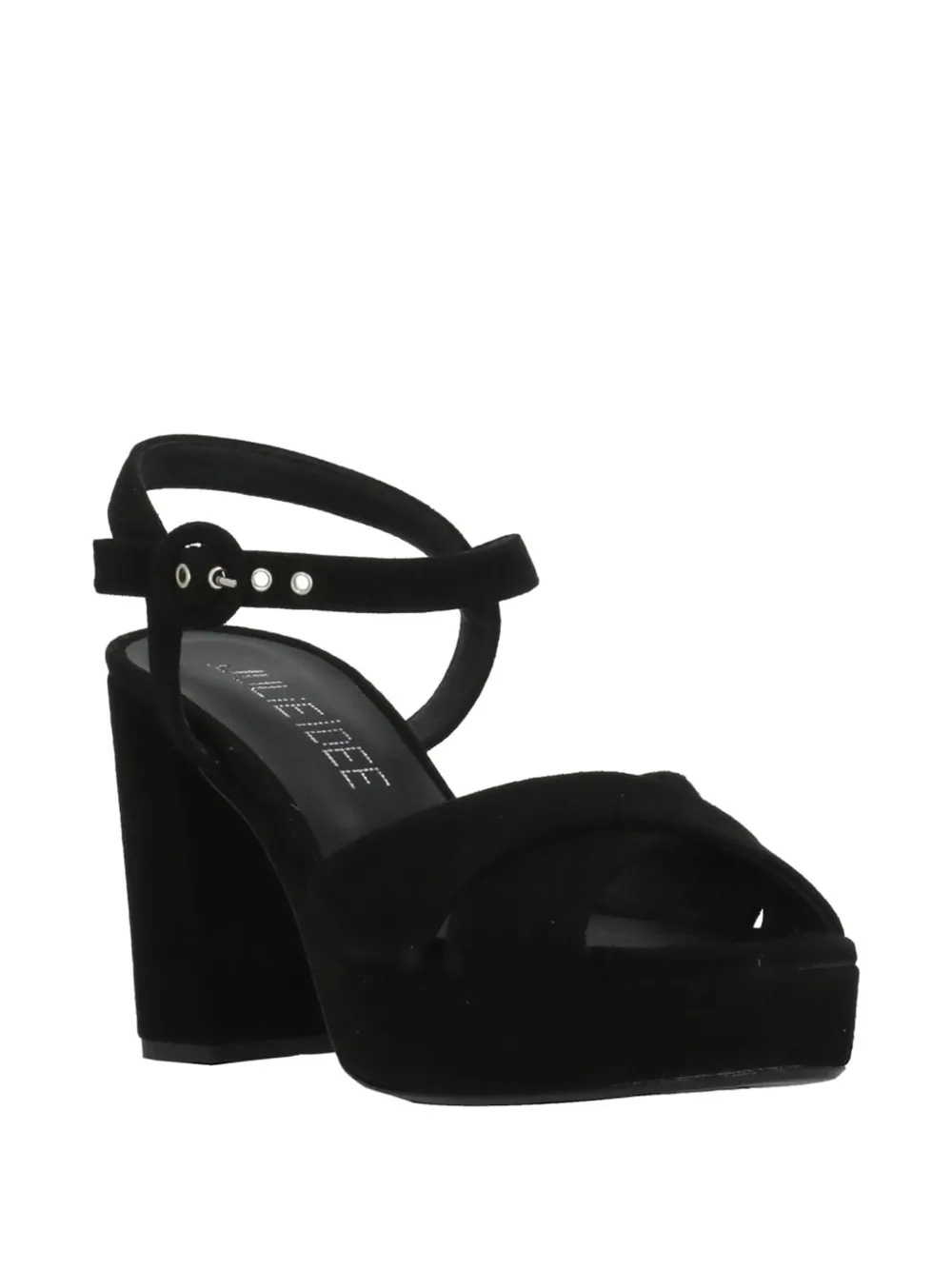 Julie Dee buckle-fastening platform sandals Zwart