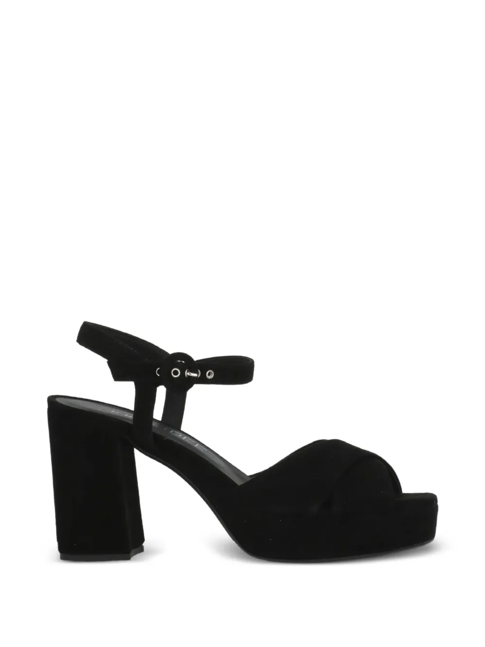 Julie Dee buckle-fastening platform sandals Zwart