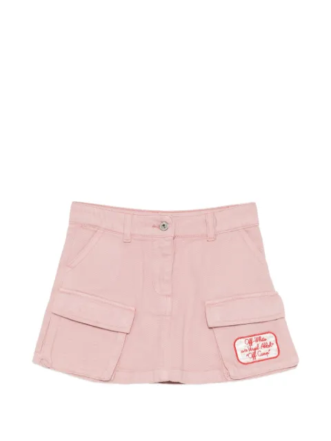 Off-White Kids cargo-pocket logo-patch skirt