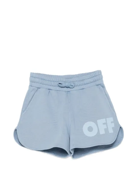 Off-White Kids logo-print drawstring shorts