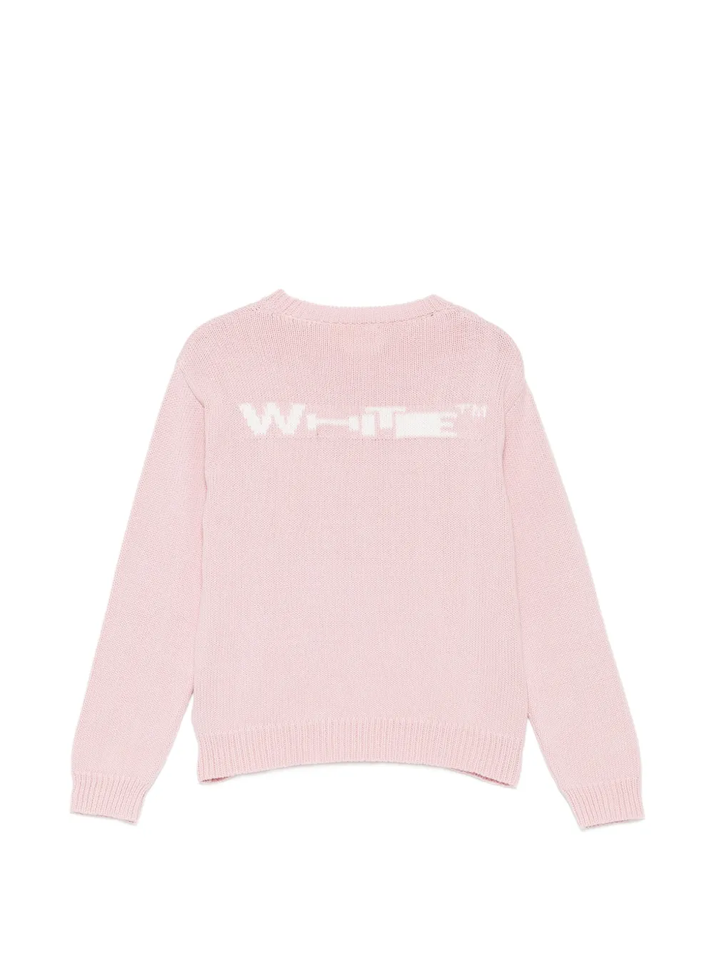 Off-White Kids Trui met intarsia logo Roze