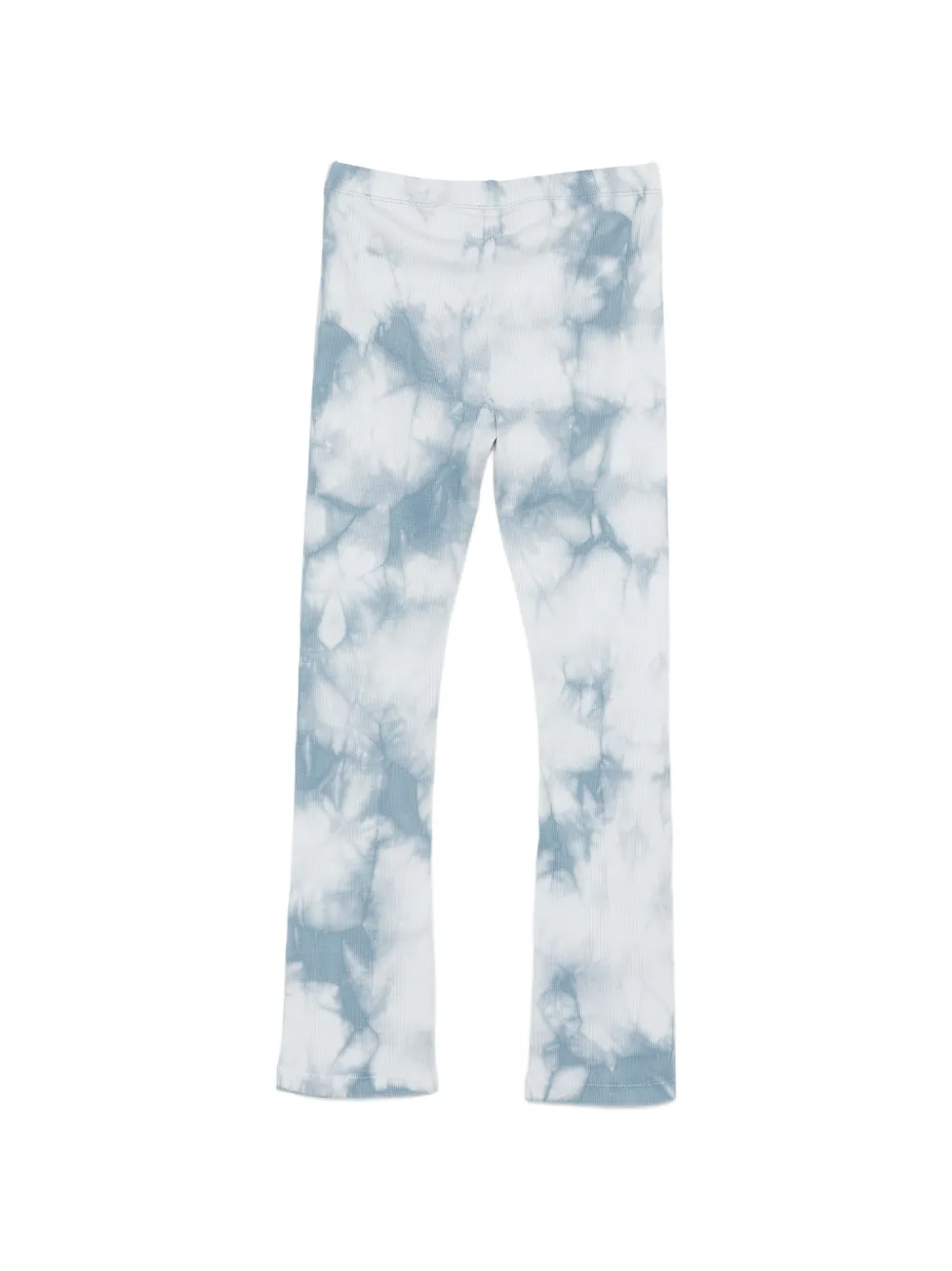 Off-White Kids Geribbelde broek met tie-dye print Blauw
