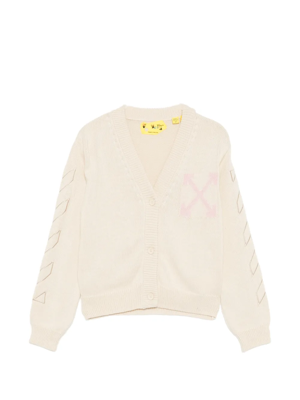 Off-White Kids Arrows Diagonals sweater - Nude