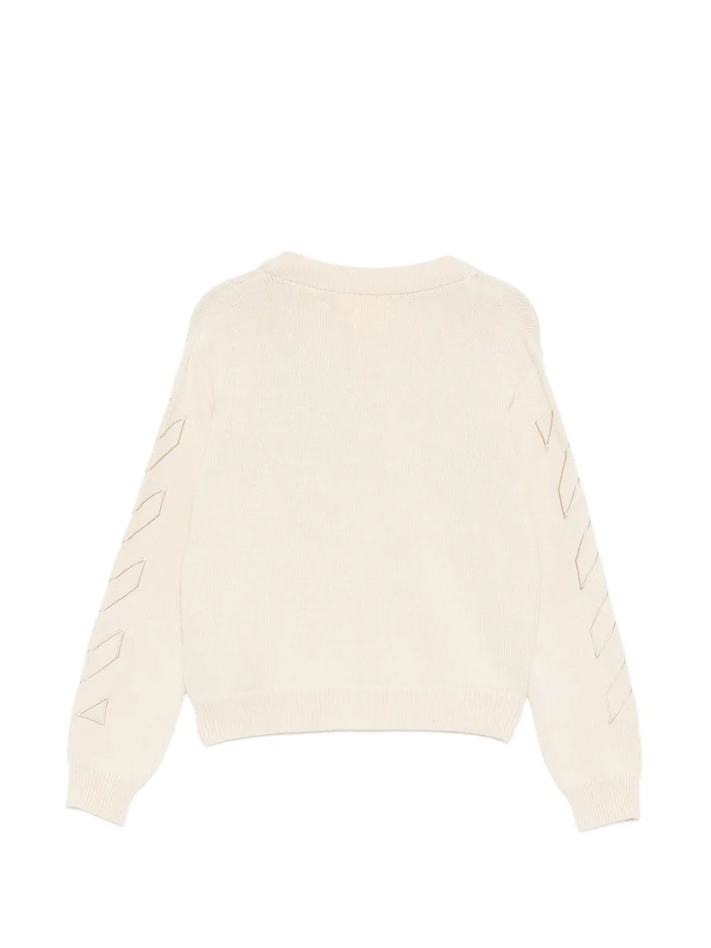 Off-White Kids Arrows Diagonals trui Beige