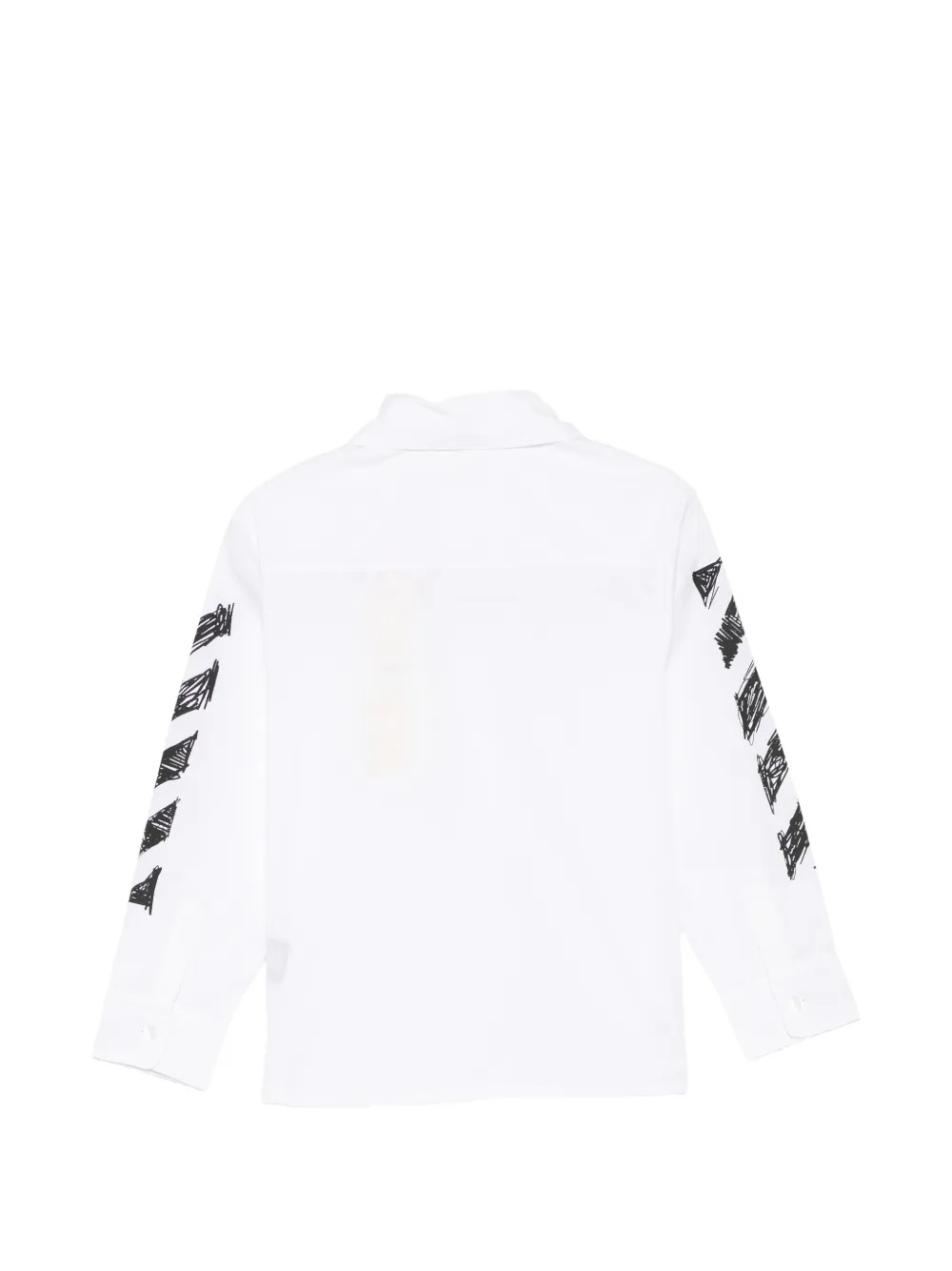 Off-White Kids Shirt met diagonale print Wit