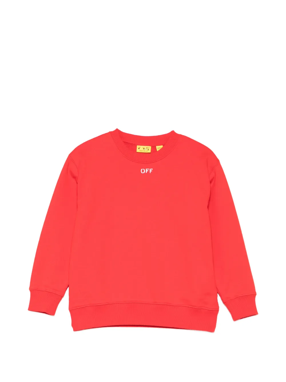 Off-White Kids logo-print sweater - Rot