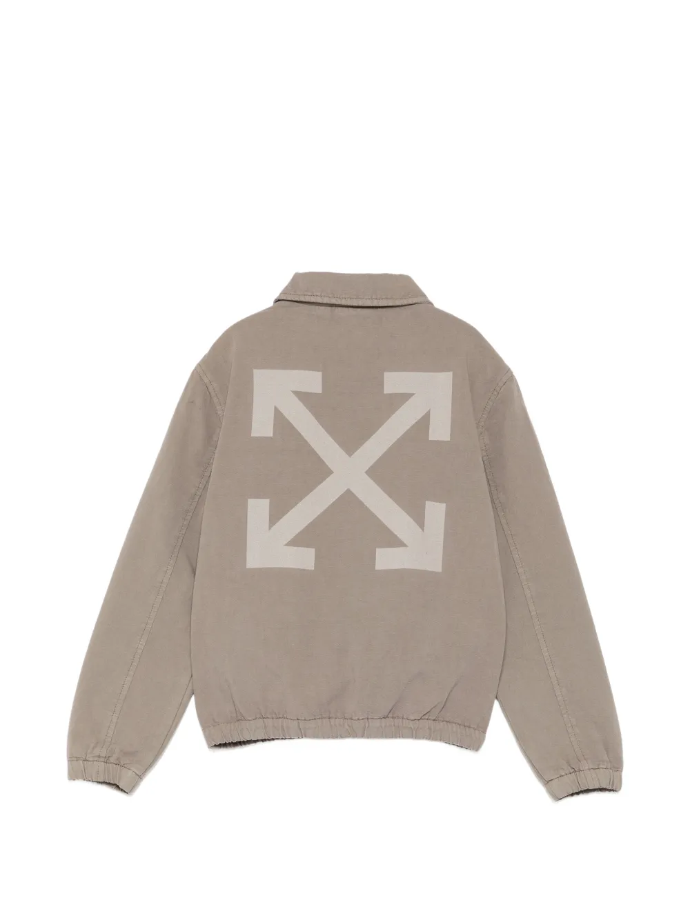 Off-White Kids Jack met rits Beige