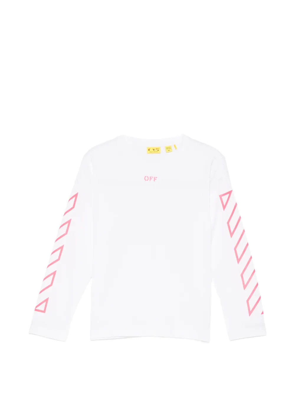 Off-White Kids logo-print long-sleeve T-shirt - Weiß