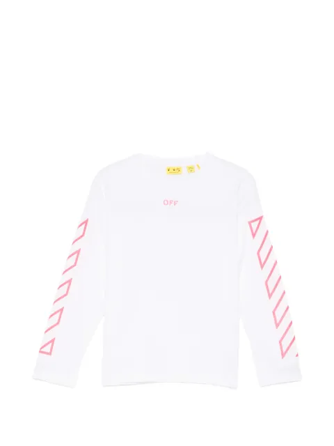 Off-White Kids camiseta con logo estampado
