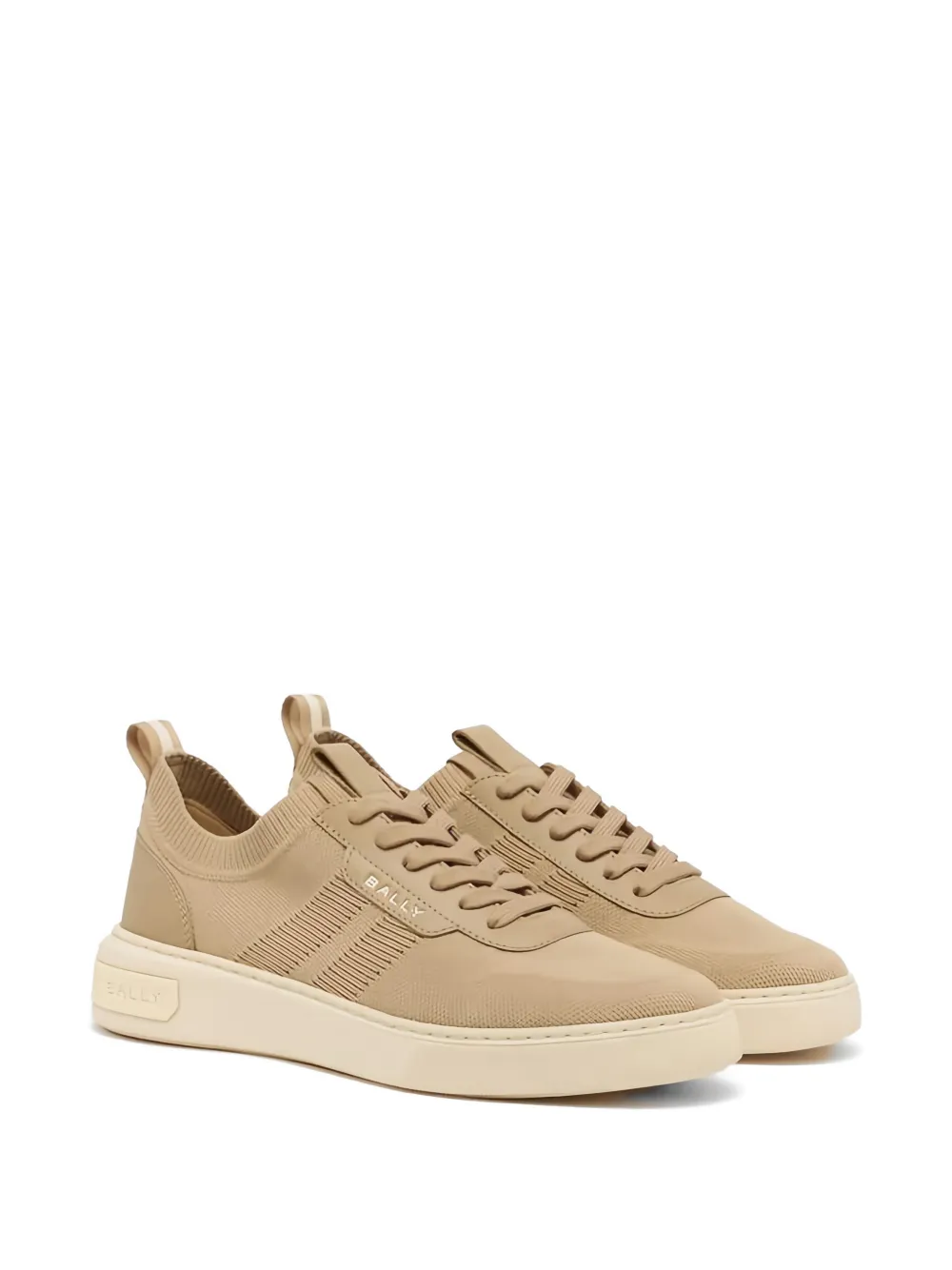 Bally panelled knit sneakers Beige