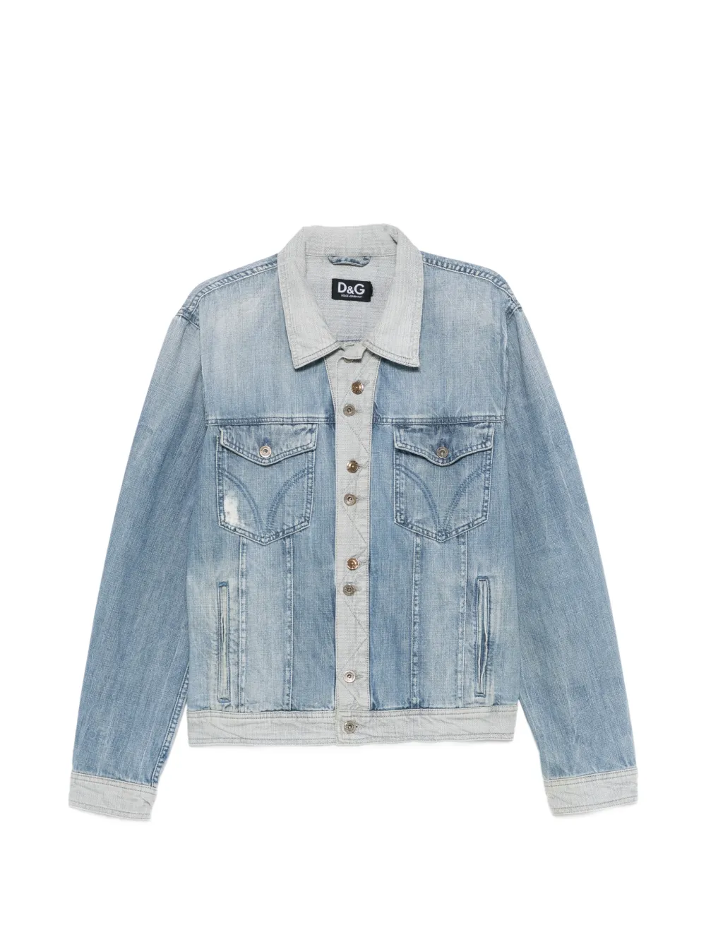 Dolce & Gabbana Pre-Owned 2000s button-up denim jacket - Blau