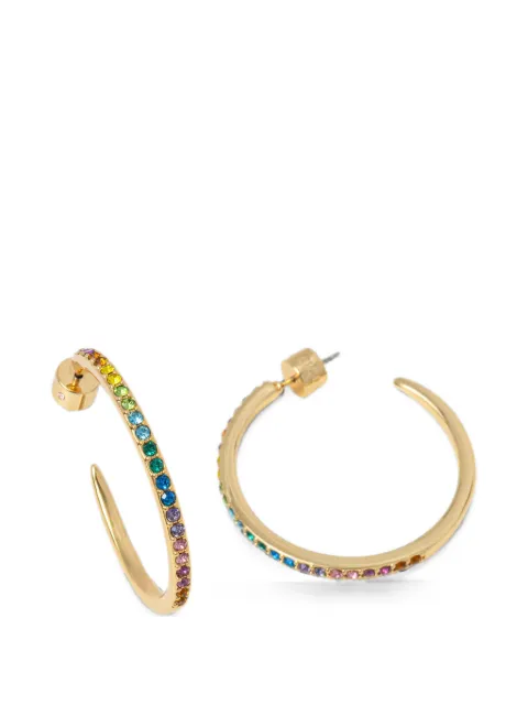 Kurt Geiger London crystal-embellished hoop earrings