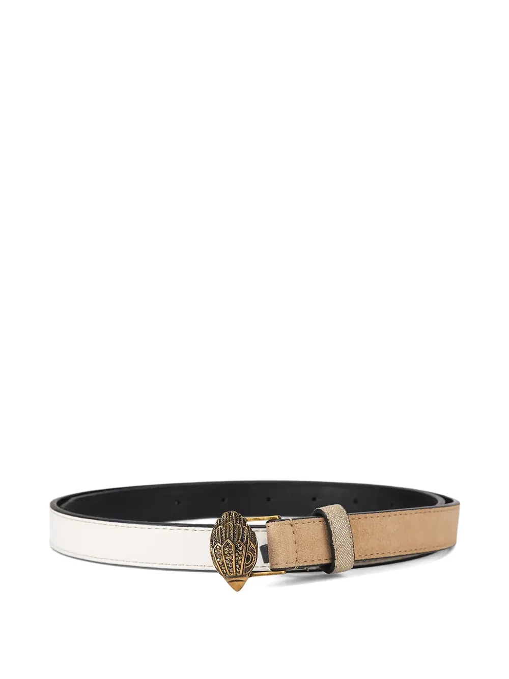 Kurt Geiger London eagle-head buckle belt - Bianco