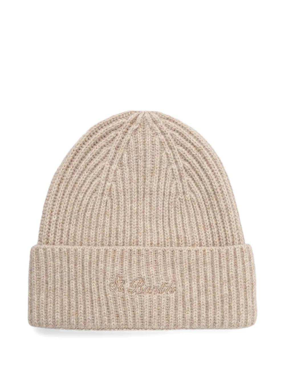 MC2 Saint Barth ribbed-knit embroidered beanie hat · One Size