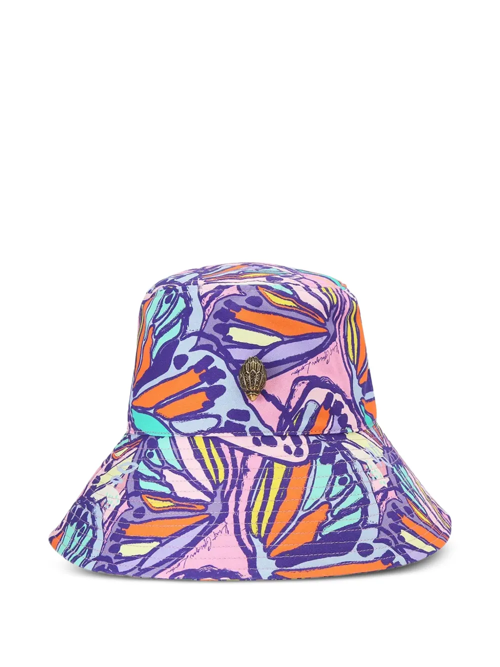 Kurt Geiger London butterfly-print Eagle bucket hat - Viola