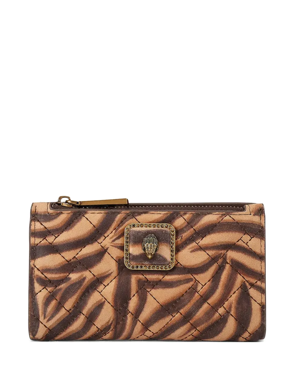 Kurt Geiger London quilted zebra-print wallet - Toni neutri