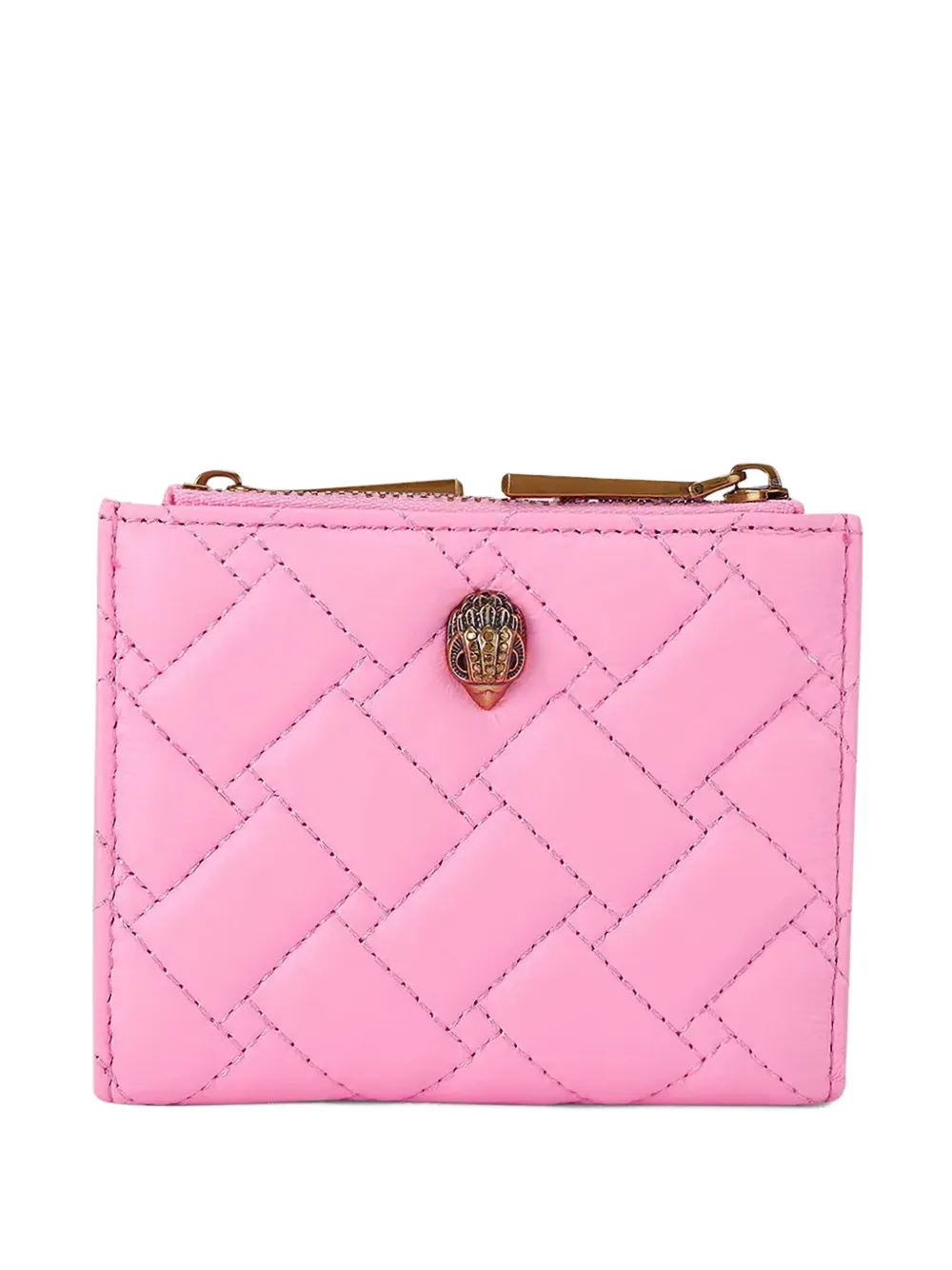 Kurt Geiger London eagle-plaque quilted wallet - Rosa