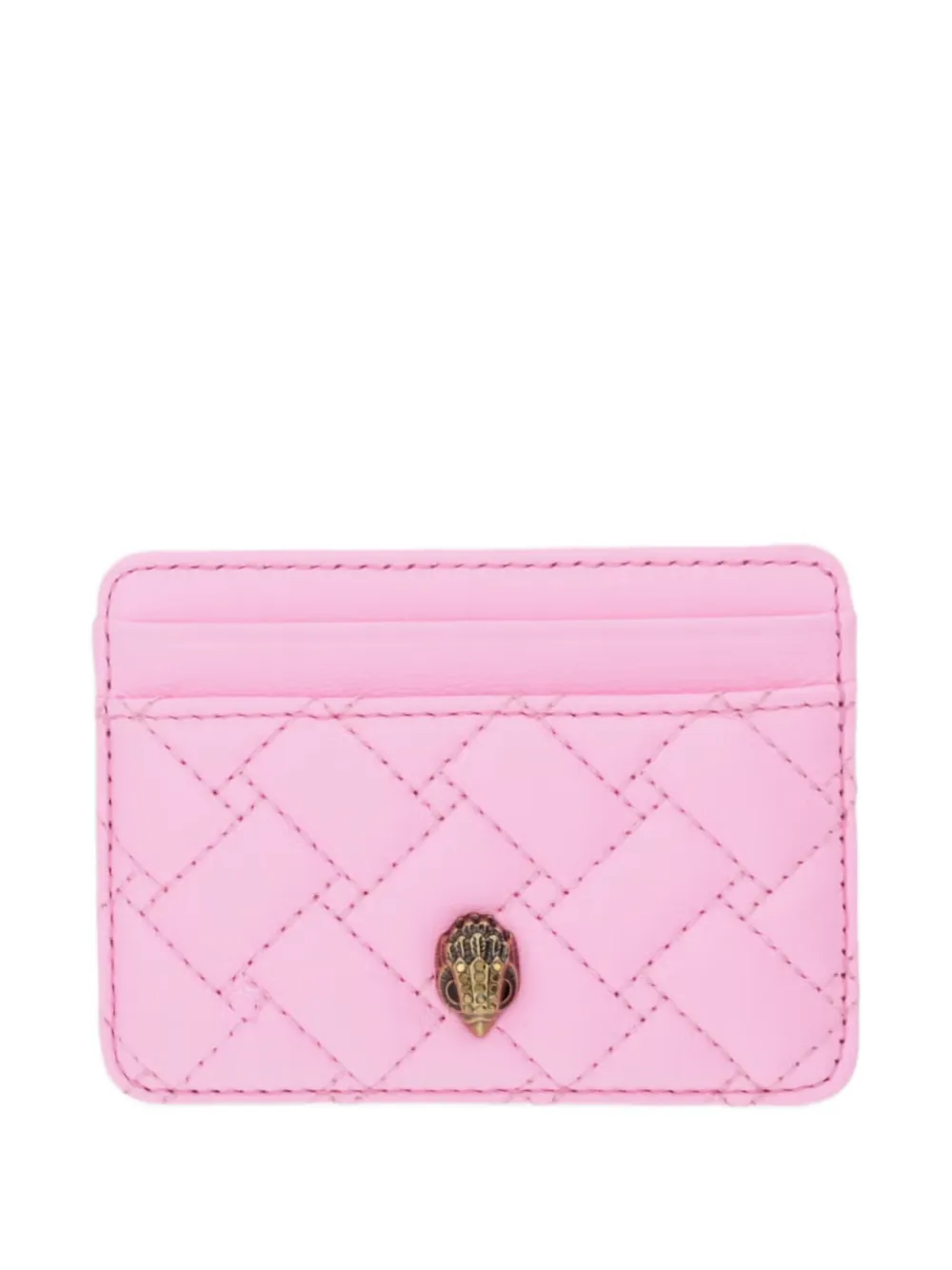 Kurt Geiger London Kensington eagle-head quilted cardholder - Rosa