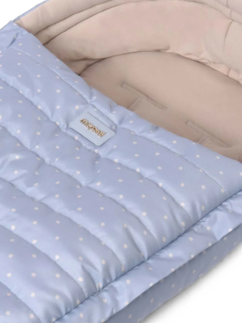 Mayoral Gewatteerd babynestje met stippen Blauw