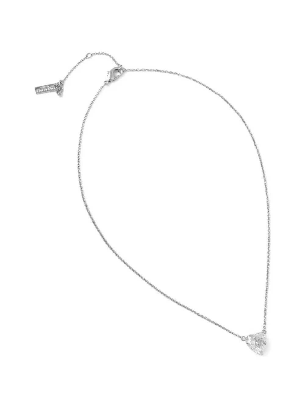 Kurt Geiger London eagle-head heart-pendant necklace - Argento