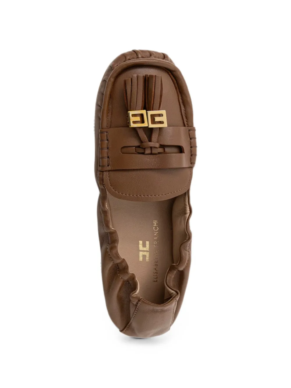 Elisabetta Franchi tassel-detail calf leather loafers Bruin