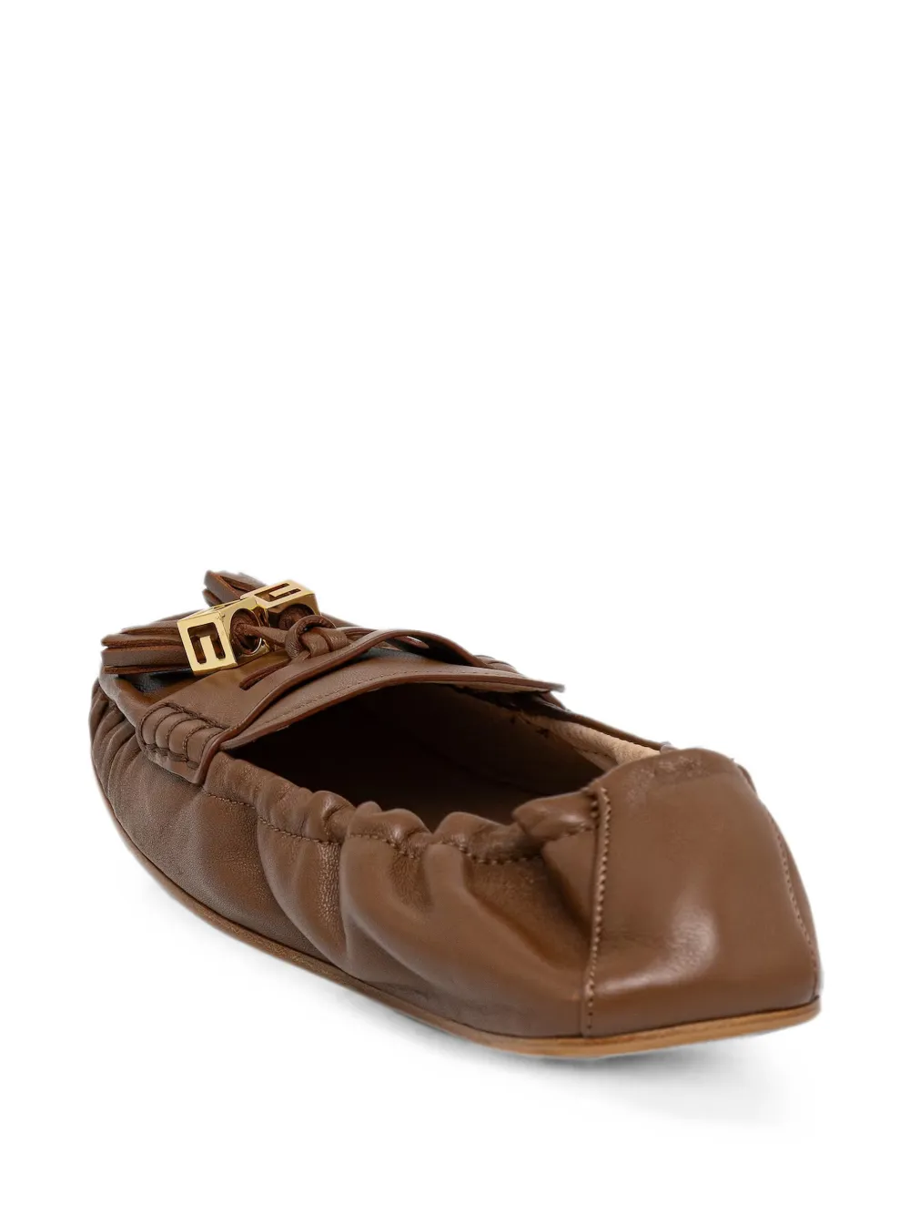 Elisabetta Franchi tassel-detail calf leather loafers Bruin