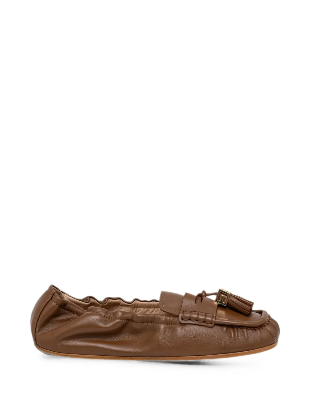 Elisabetta Franchi tassel-detail calf leather loafers Bruin