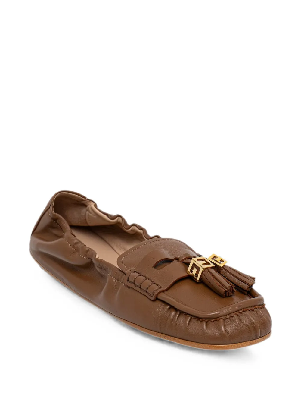 Elisabetta Franchi tassel-detail calf leather loafers Bruin