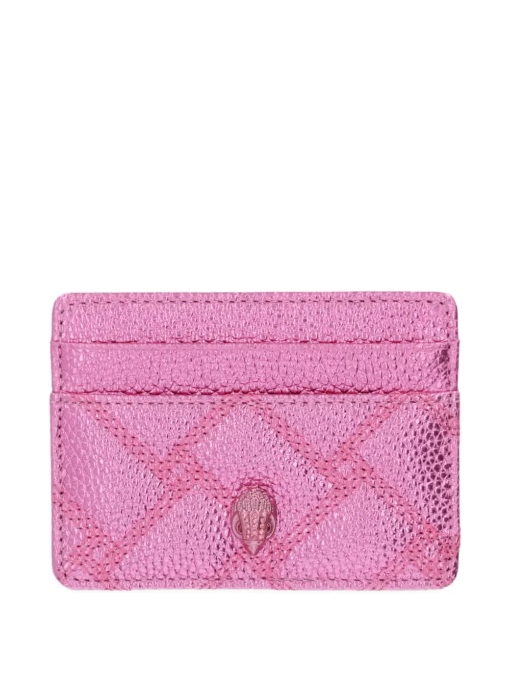 Kurt Geiger London quilted metallic cardholder - Rosa