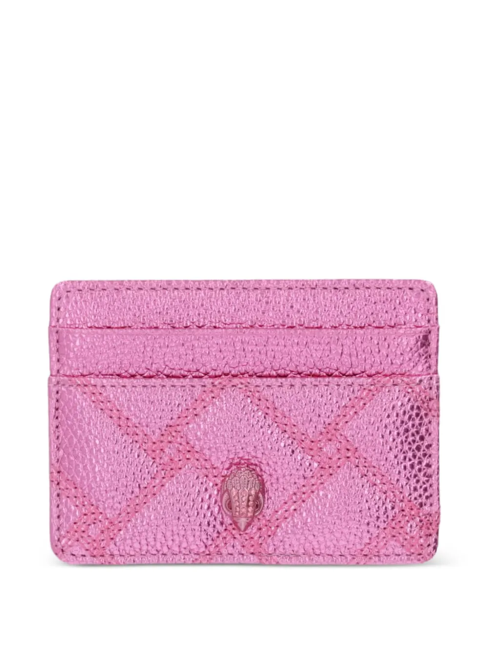 Kurt Geiger London quilted metallic cardholder - Rosa