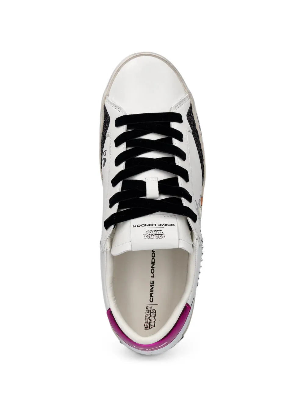 Crime London x Looney Tunes distressed-effect sneakers Wit