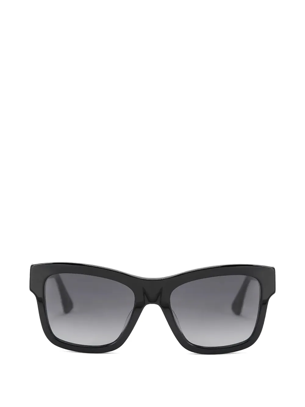 Kurt Geiger Leopard-print Square-frame Sunglasses In Black