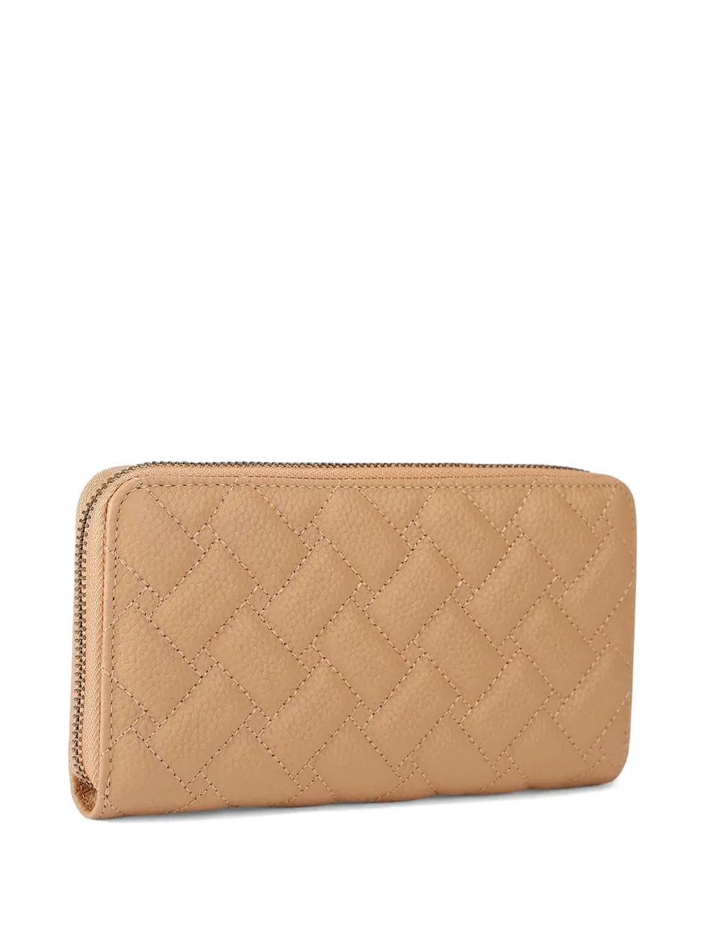Kurt Geiger London Gewatteerde portemonnee met adelaarplakkaat Beige
