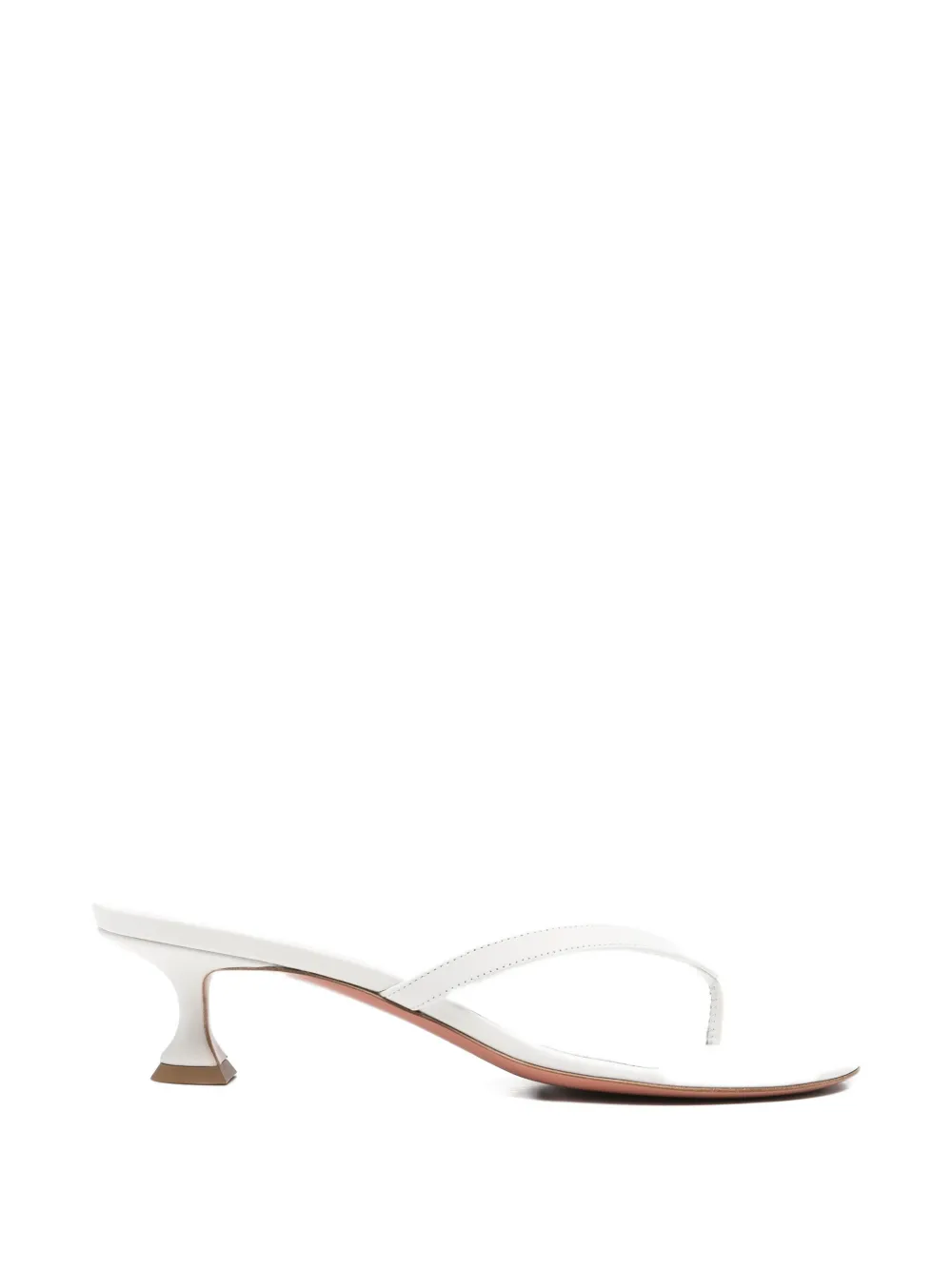 Amina Muaddi Juliette thong sandals Wit