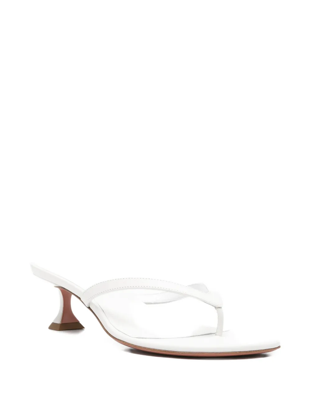 Amina Muaddi Juliette thong sandals Wit